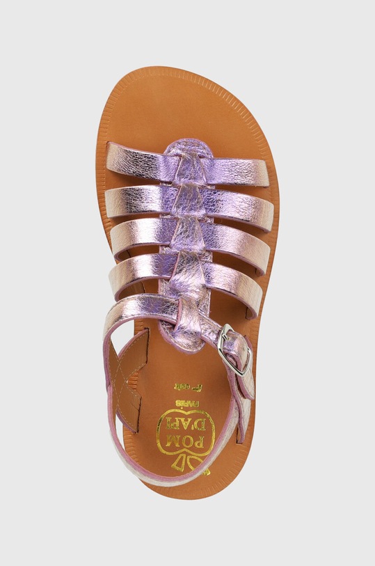 Pom D'api sandale din piele pentru copii violet O1GYAO0402.28.30