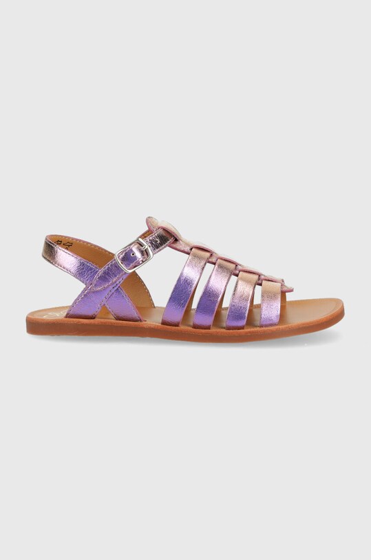 Pom D'api sandale din piele pentru copii violet O1GYAO0402.31.34