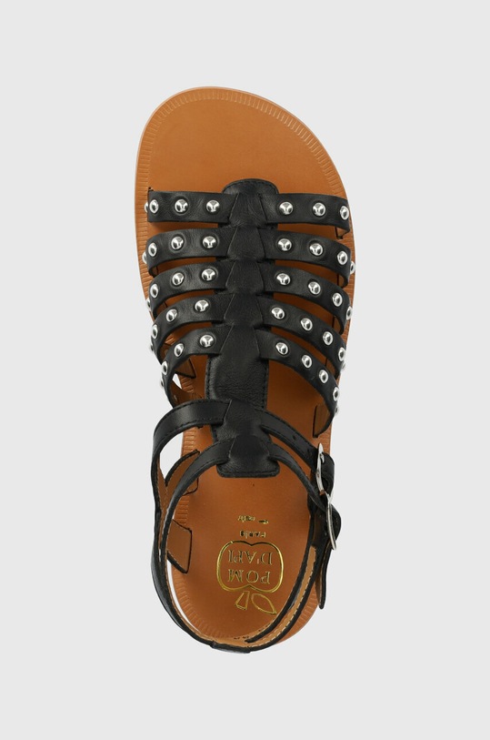 Pom D'api sandale din piele pentru copii negru O1GZAA0401.35.38