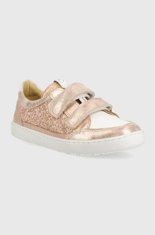 Shoo Pom sneakersy skórzane dziecięce O4GABM0404.33.34 beżowy SS23