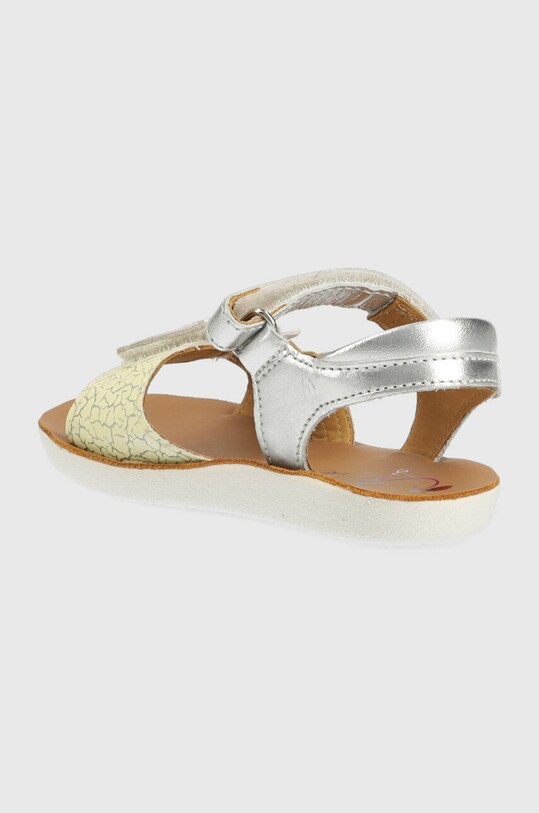Fete Shoo Pom sandale din piele pentru copii O4PBAK0401.25.32 argintiu