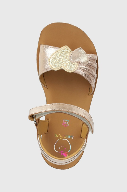Shoo Pom sandale din piele pentru copii aur O4PEAK0402.28.32