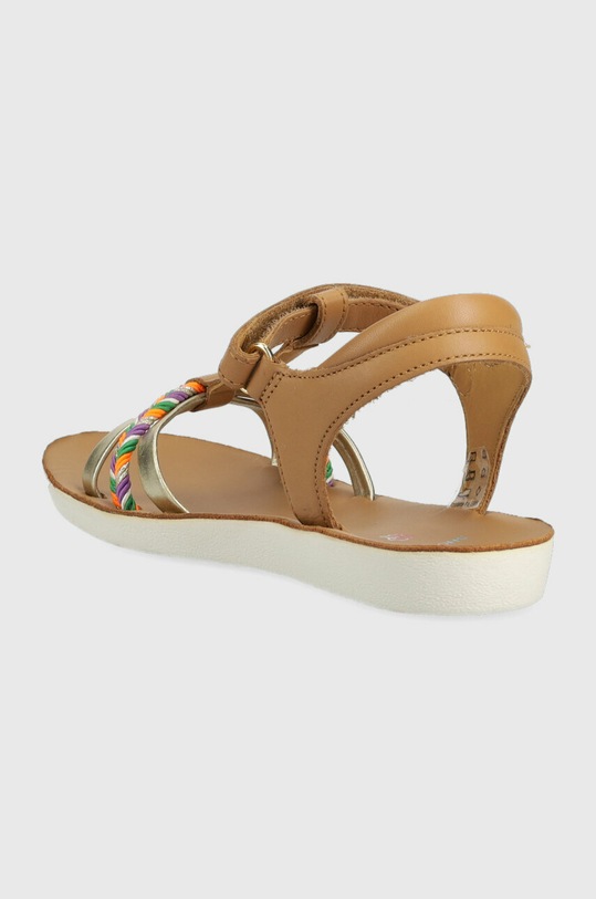 Fete Shoo Pom sandale din piele pentru copii O4PJBN0401.28.34 maro