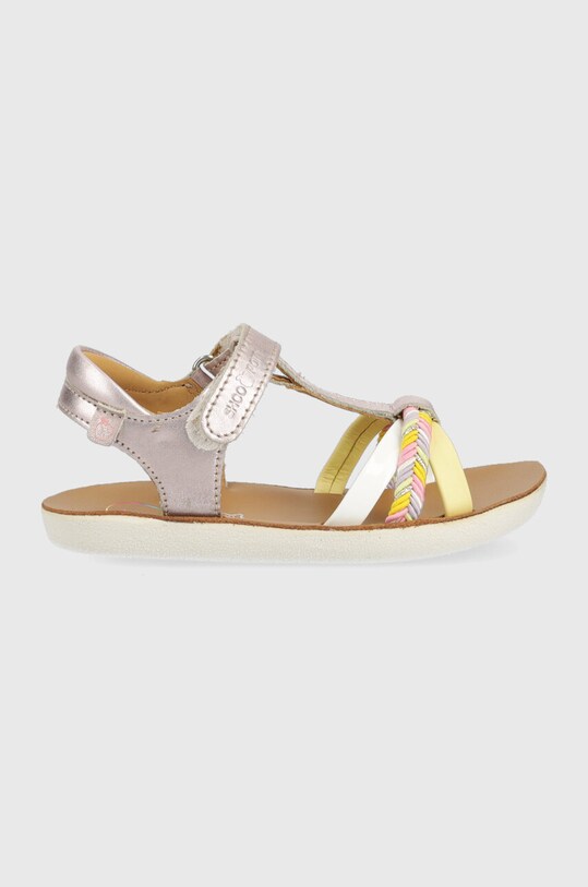 Shoo Pom sandale din piele pentru copii argintiu O4PJBR0403.24.27
