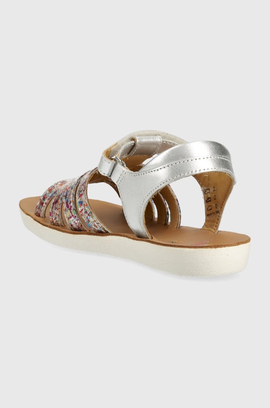 Дівчинка Дитячі шкіряні сандалі Shoo Pom O4PLBA0407.28.34 срібний