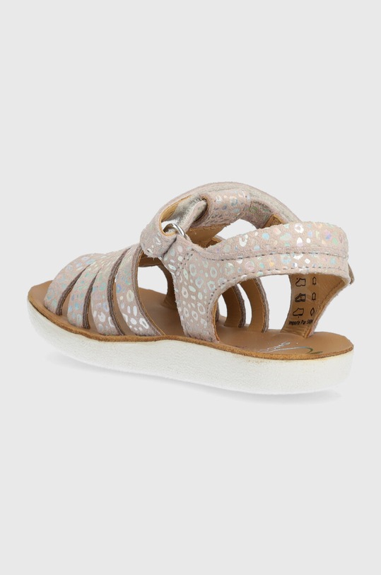 Deklice Otroški usnjeni sandali Shoo Pom O4PLAG0410.24.27 bež