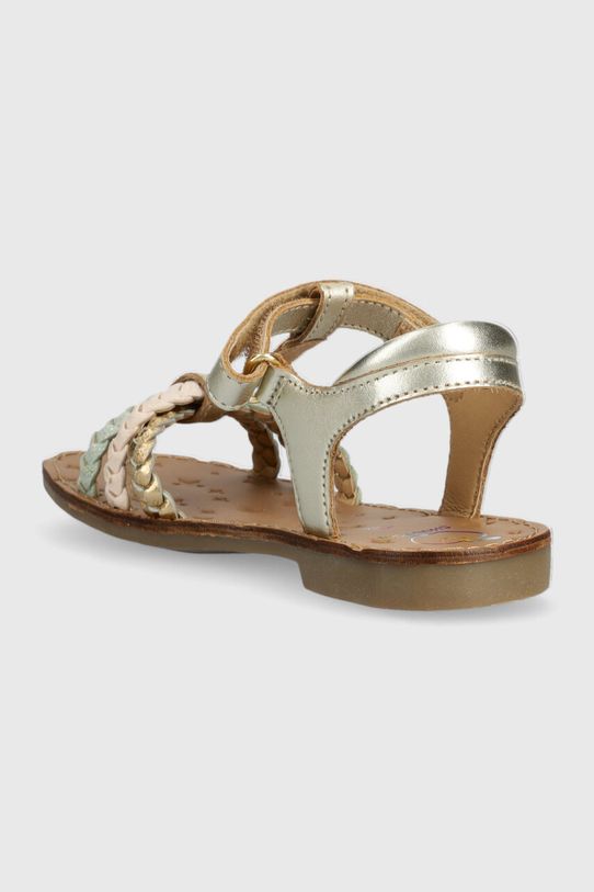 Fete Shoo Pom sandale din piele pentru copii O4RIAK0402.28.34 argintiu