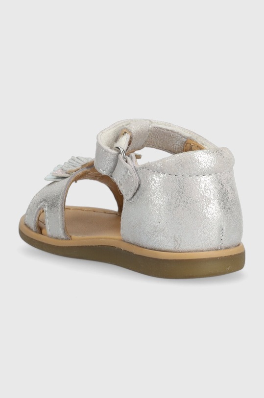 Lány Shoo Pom gyerekszandál velúrból O4NBBL0403.19.23 ezüst