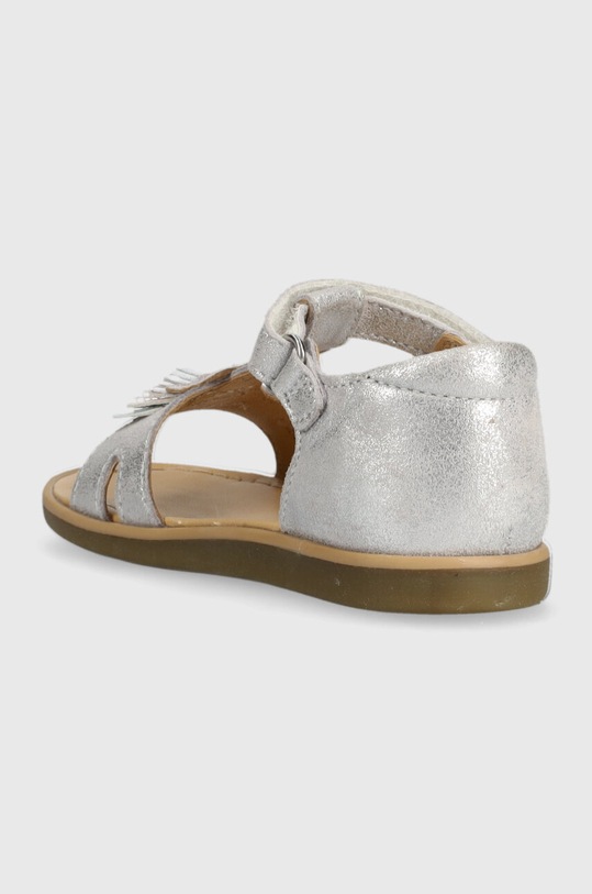 Девочка Детские замшевые сандалии Shoo Pom O4NBBL0403.24.27 серебрянный