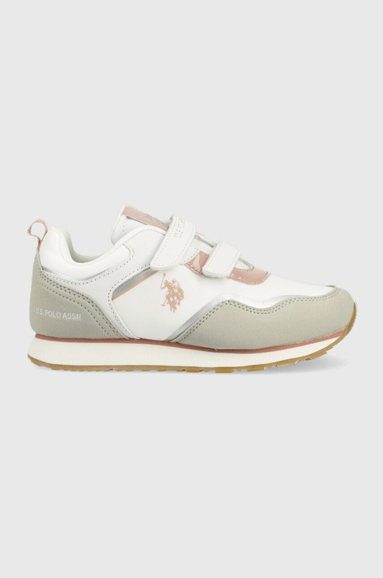 U.S. Polo Assn. sneakersy dziecięce imitacja zamszu biały NOBIK009