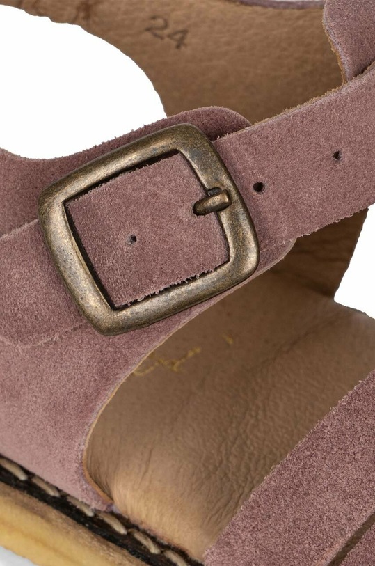 Konges Sløjd sandale din piele intoarsa pentru copii KS4943 roz