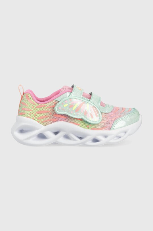 Detské tenisky Skechers Twisty Brights Wingin It imitácia kože tyrkysová 302754N.PPYX