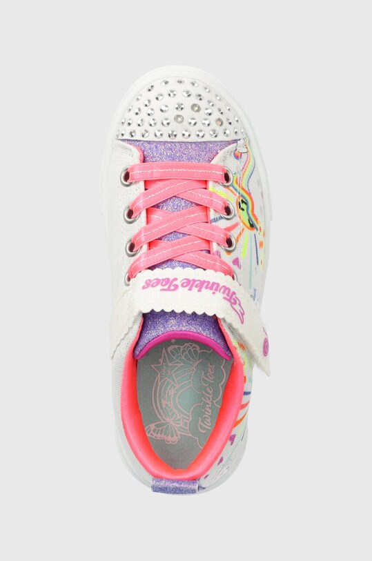 Παιδικά πάνινα παπούτσια Skechers λευκό 314802L.PPYX