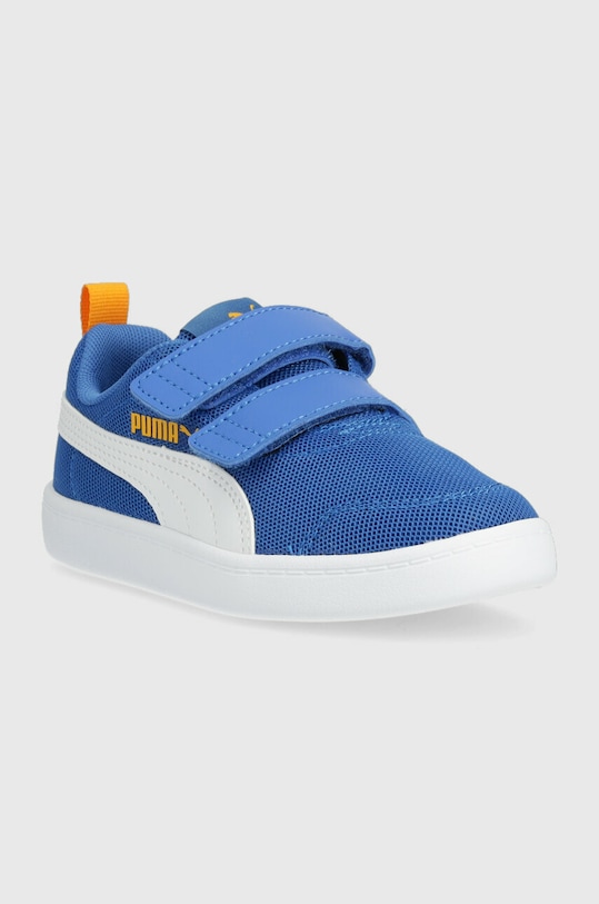 Puma sneakersy dziecięce Courtflex v2 Mesh V PS 37175814.PPYX niebieski SS23
