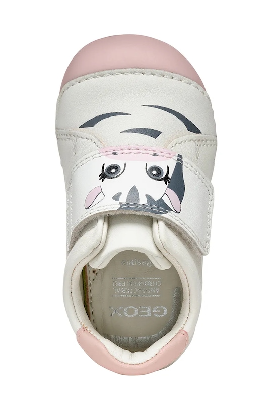 Geox sneakersy skórzane dziecięce B3540B.00085 biały