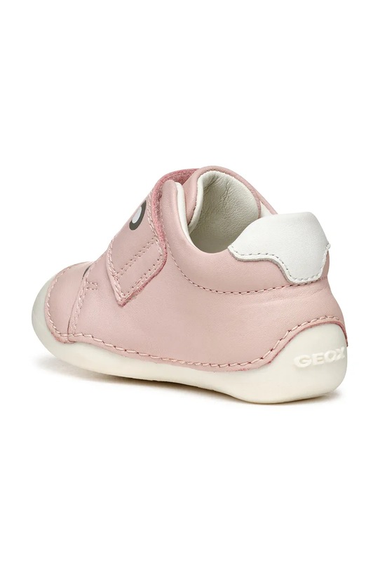 Geox teniși din piele copii roz B3540B.00085