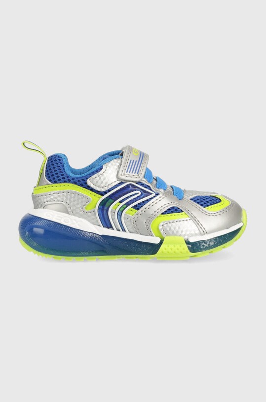 Dětské sneakers boty Geox imitace kůže stříbrná J16FEA.05014.24.27