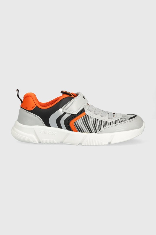Dětské sneakers boty Geox imitace kůže šedá J16DMA.0CET9.36.39