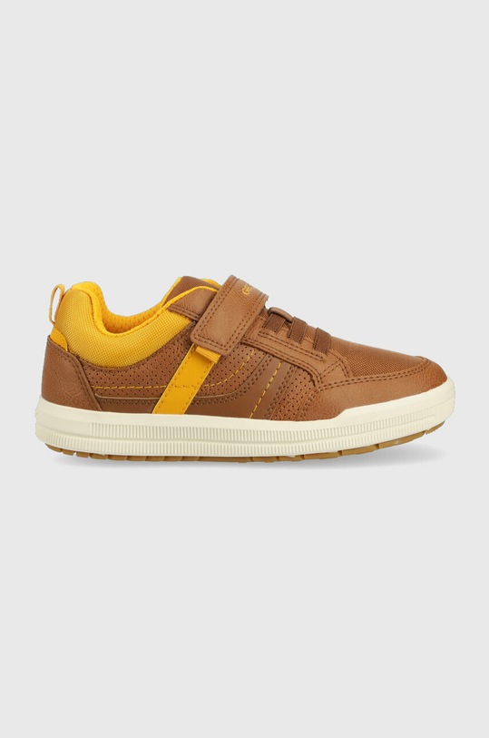 Geox sneakersy dziecięce imitacja skóry licowej brązowy J164AA.0MEFU.28.35
