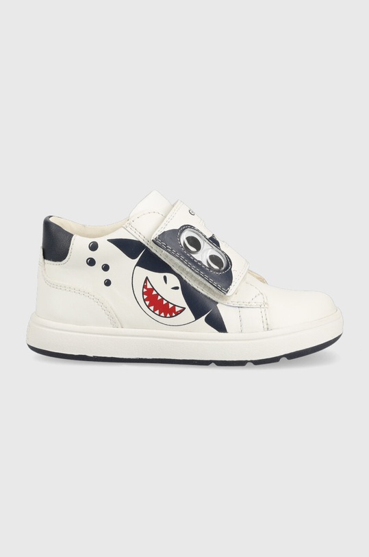 Dječje polucipele Geox imitacija zrnate kože bijela B354DC.08554