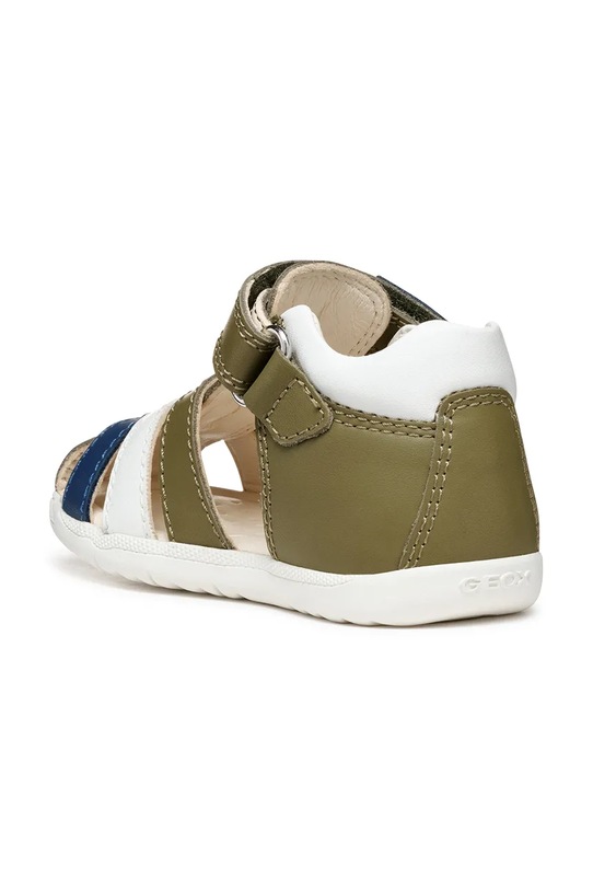Geox sandale din piele pentru copii verde B254VA.08554