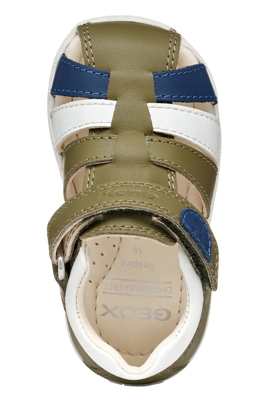 Dětské kožené sandály Geox B254VA.08554 zelená