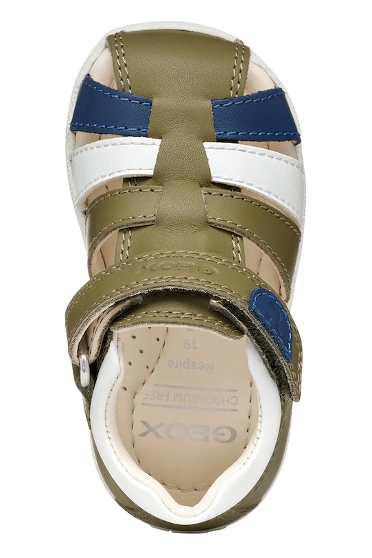 Geox sandale din piele pentru copii B254VA.08554 verde