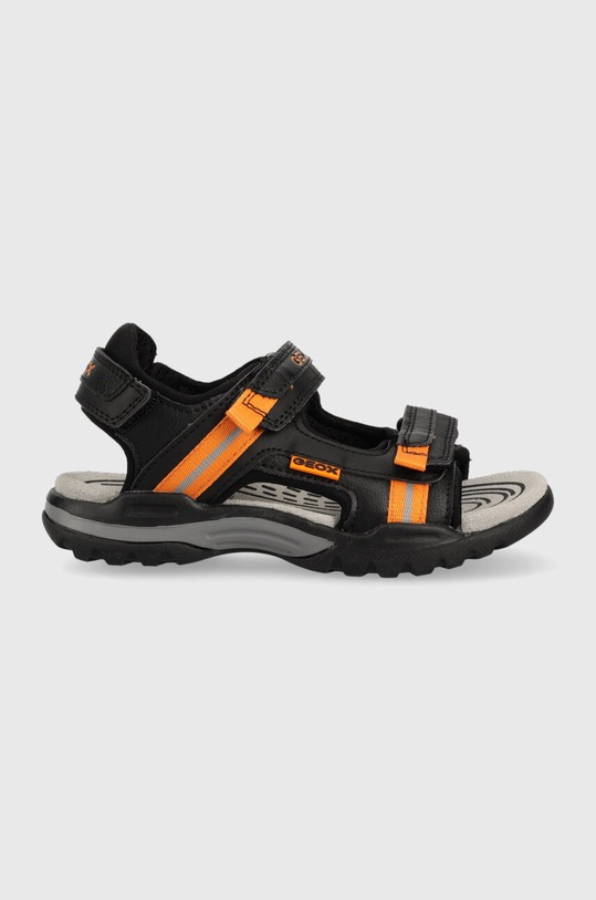 Geox sandały dziecięce imitacja skóry licowej czarny J250RA.01554.28.35.PPYX