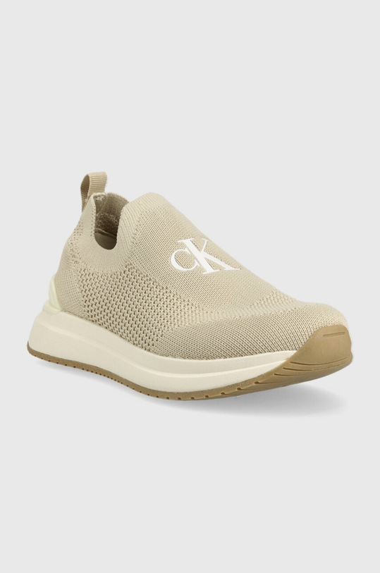 Calvin Klein Jeans adidași pentru bebeluși V3X9.80587.30.34 bej SS23