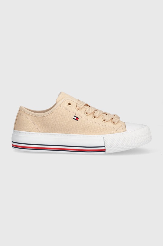 Tommy Hilfiger tenisówki dziecięce syntetyczny beżowy T3A9.32677.35.39