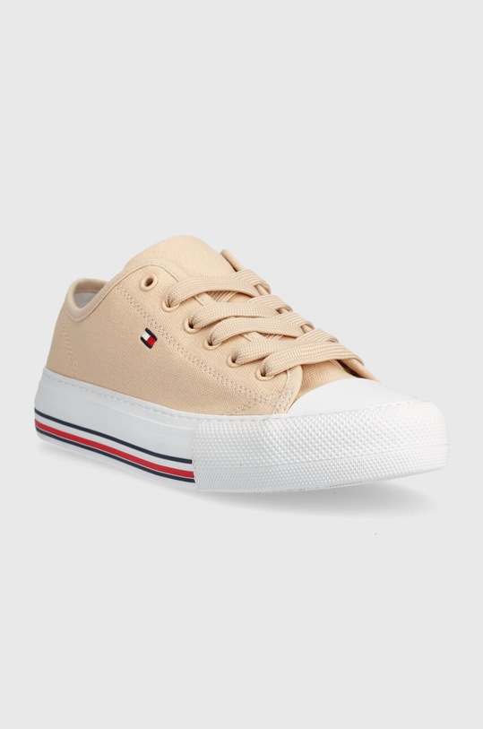 Tommy Hilfiger tenisówki dziecięce T3A9.32677.35.39 beżowy SS23