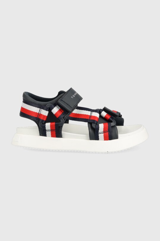 Παιδικά σανδάλια Tommy Hilfiger απομίμηση λείου δέρματος σκούρο μπλε T3B2.32905.30.34