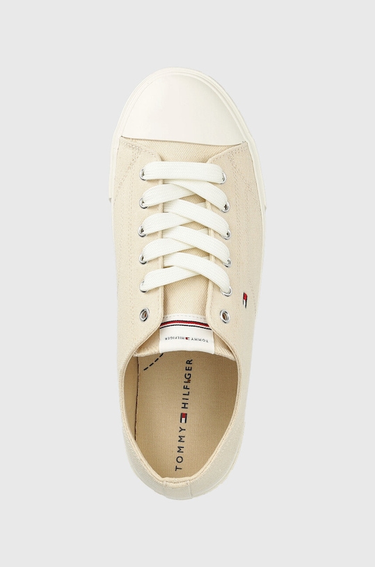 Παιδικά πάνινα παπούτσια Tommy Hilfiger μπεζ T3X9.32827.35.39