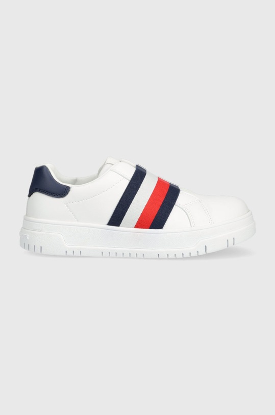 Detské tenisky Tommy Hilfiger imitácia kože biela T3X9.32877.35.41