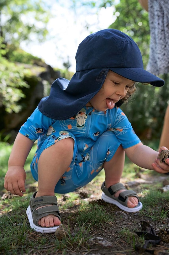 Детские сандалии Reima имитация натуральной кожи зелёный 5400089A