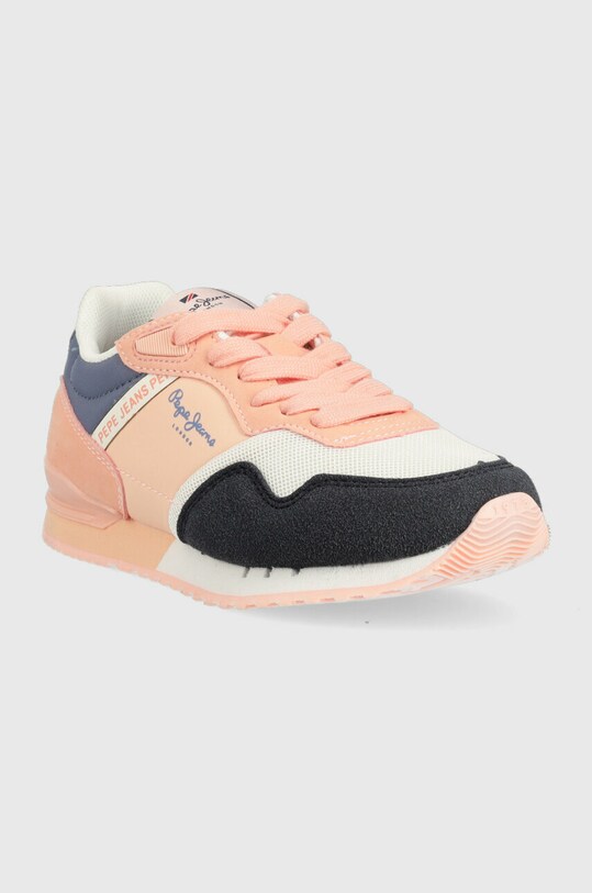 Pepe Jeans sneakersy dziecięce London Basic PGS30564 pomarańczowy SS23