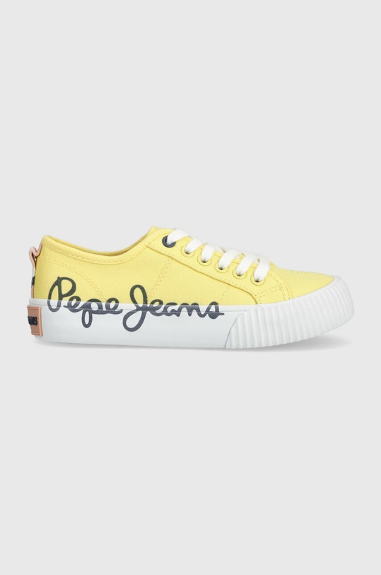Pepe Jeans tenisówki dziecięce Planet friendly żółty PGS30577