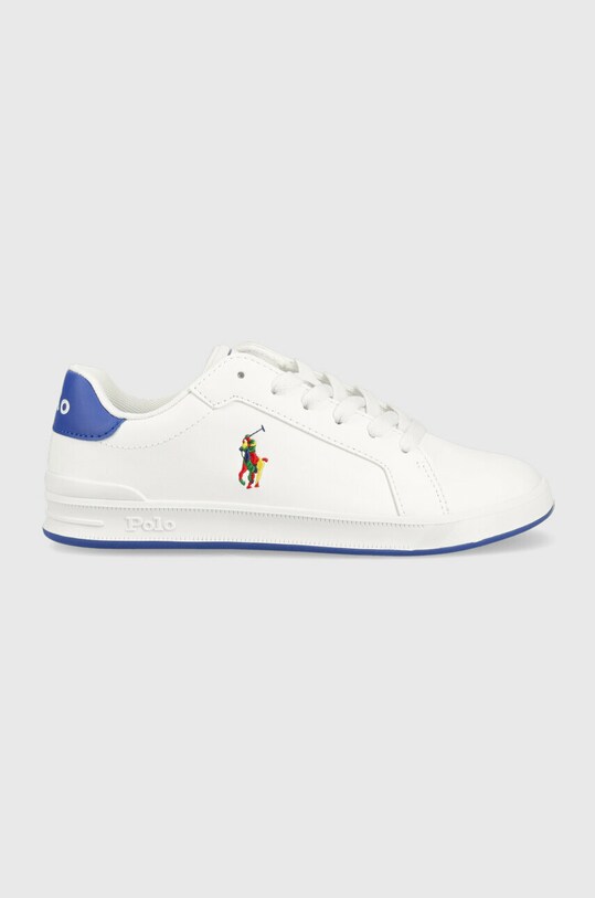 Παιδικά αθλητικά παπούτσια Polo Ralph Lauren απομίμηση λείου δέρματος λευκό RF104124