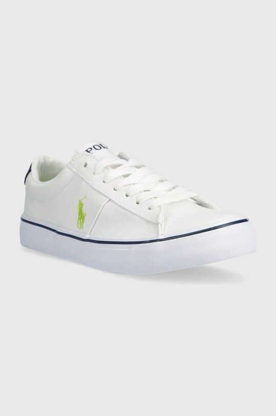 Παιδικά πάνινα παπούτσια Polo Ralph Lauren RF104092 λευκό SS23