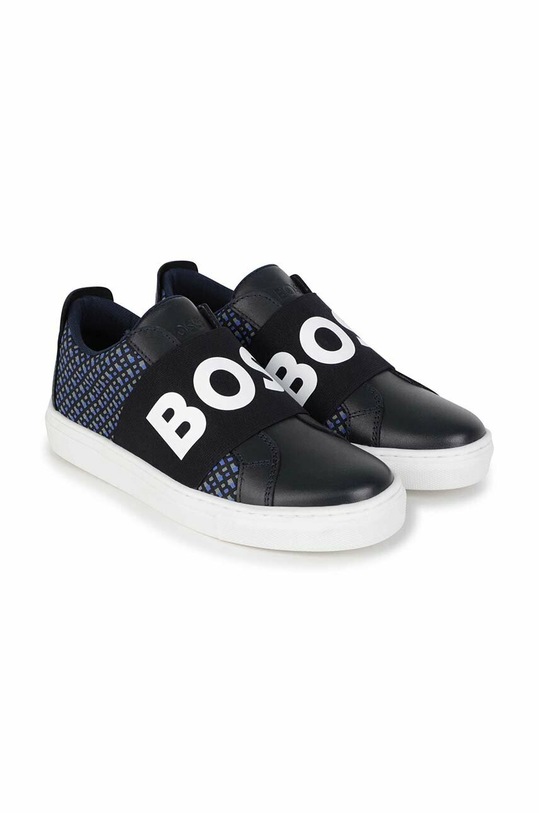 BOSS sneakersy dziecięce tekstylny granatowy J29333.36.41