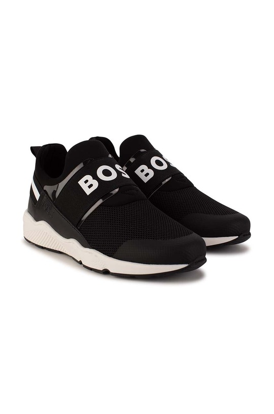 BOSS sneakersy dziecięce tekstylny czarny J29335.36.41