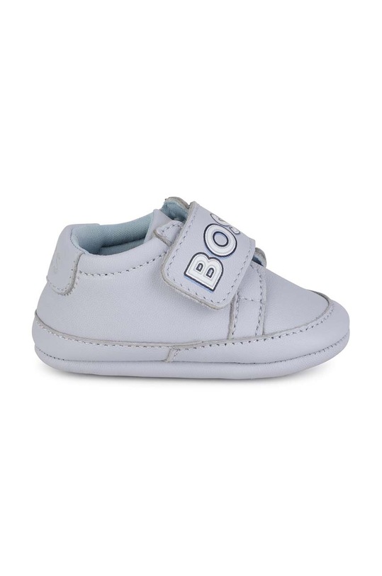 Dětské kožené sneakers boty BOSS J99126 modrá SS23
