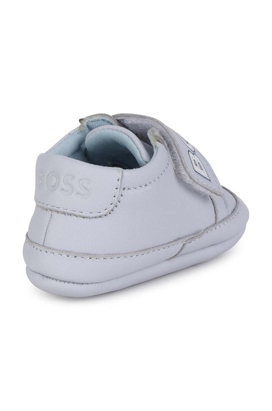DÍVKA Dětské kožené sneakers boty BOSS J99126 modrá