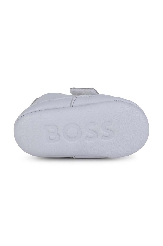 Dětské kožené sneakers boty BOSS modrá J99126