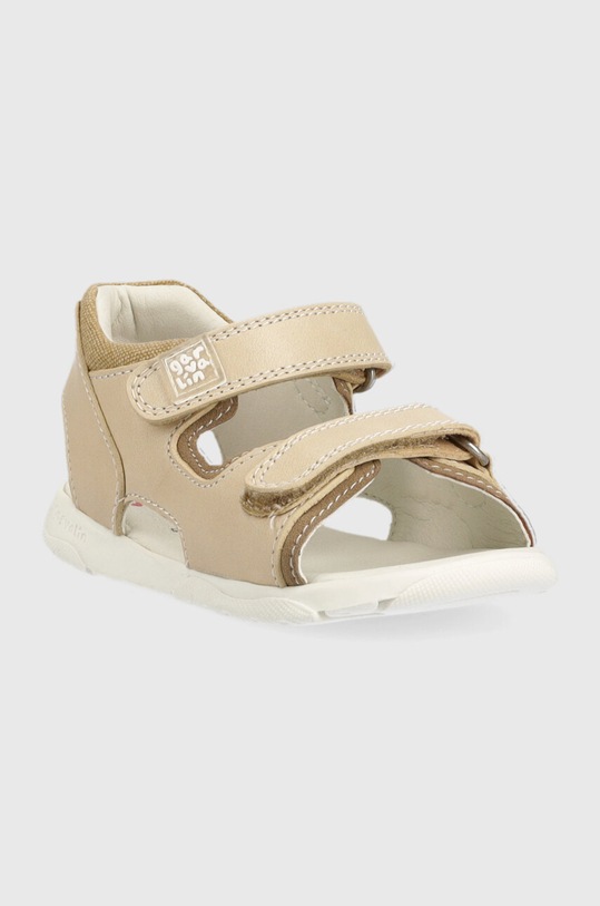 Дитячі шкіряні сандалі Garvalin 232611 бежевий SS23