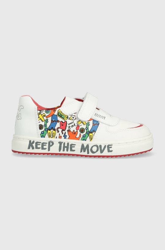 Dětské sneakers boty Garvalin přírodní kůže bílá 232631.24.27