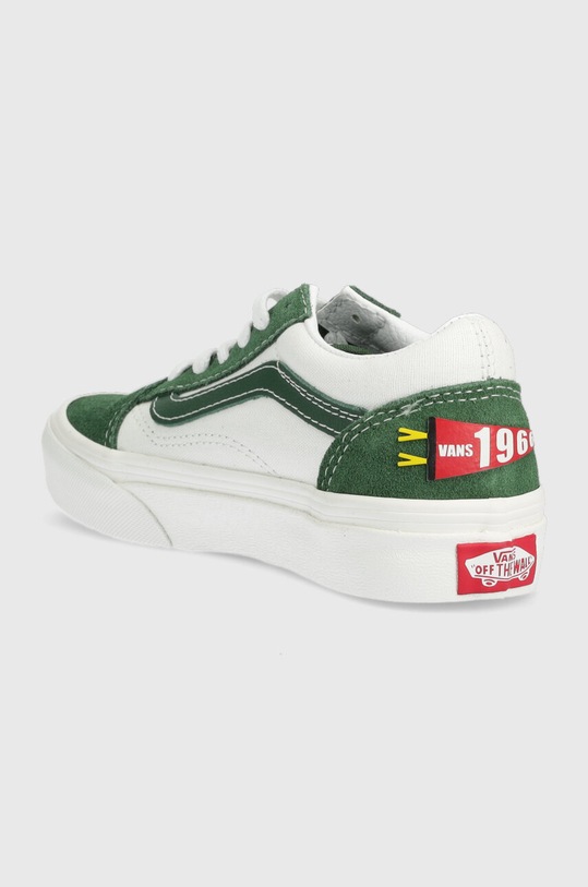 Chłopiec Vans tenisówki dziecięce UY Old Skool VANS BLACK VN0005WVBLA1 zielony