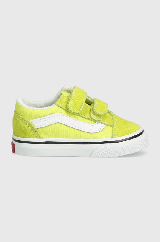 Otroške teniske Vans TD Old Skool V CTHR MGRRS Semiš zelena VN0A4VJJZUD1
