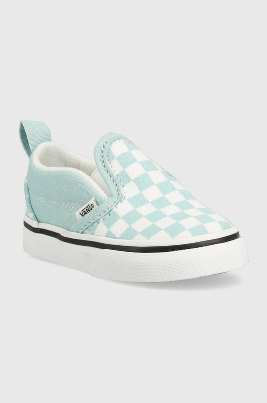 Vans tenisówki dziecięce TD Slip On V CTHR CHBD MBLUE VN0A5EFKH7O1 turkusowy SS23
