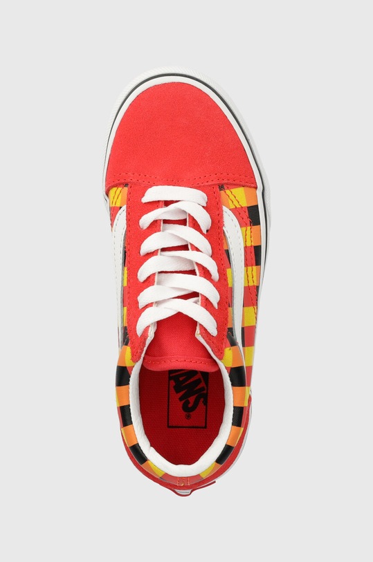 Vans tenisówki dziecięce UY Old Skool GLOW MULTI czerwony VN0A7Q5FBJN1